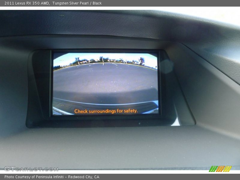 Tungsten Silver Pearl / Black 2011 Lexus RX 350 AWD