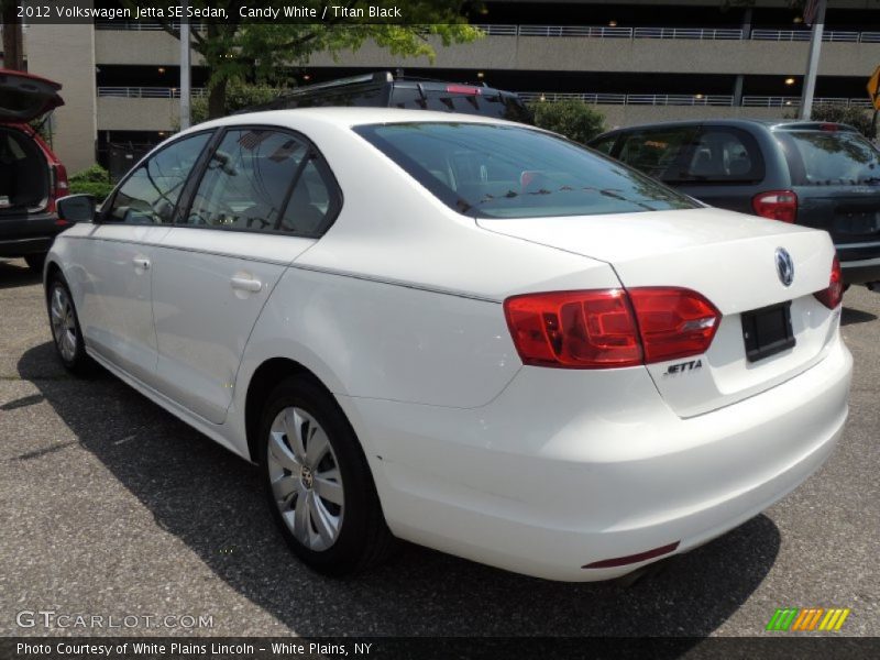Candy White / Titan Black 2012 Volkswagen Jetta SE Sedan