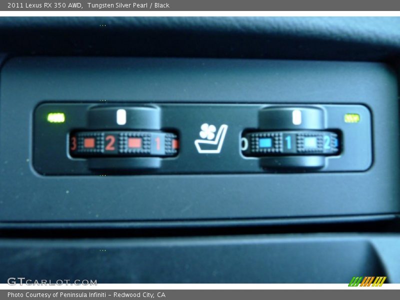 Tungsten Silver Pearl / Black 2011 Lexus RX 350 AWD