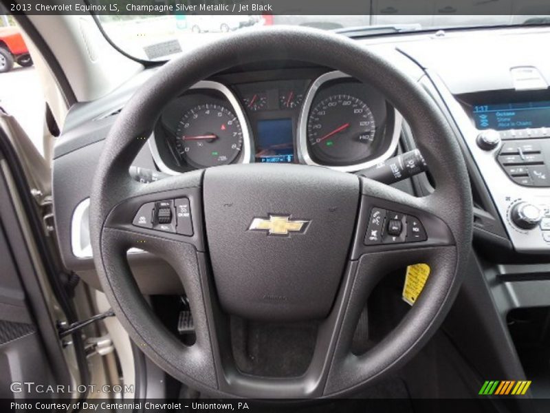 Champagne Silver Metallic / Jet Black 2013 Chevrolet Equinox LS