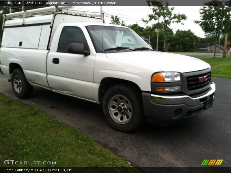 Summit White / Dark Pewter 2006 GMC Sierra 1500 Regular Cab