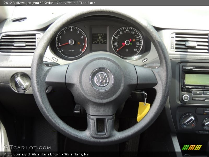 Candy White / Titan Black 2012 Volkswagen Jetta SE Sedan