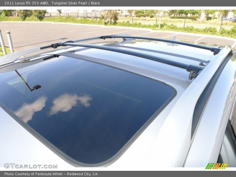 Tungsten Silver Pearl / Black 2011 Lexus RX 350 AWD