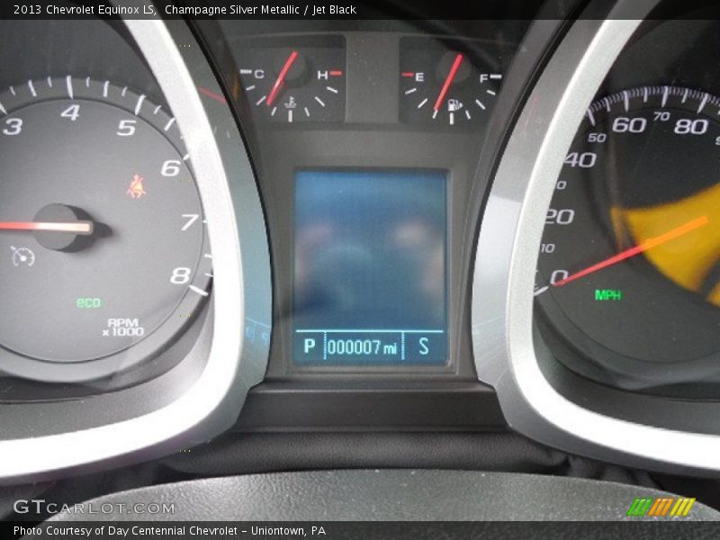 Champagne Silver Metallic / Jet Black 2013 Chevrolet Equinox LS