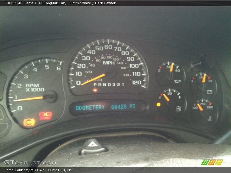 Summit White / Dark Pewter 2006 GMC Sierra 1500 Regular Cab