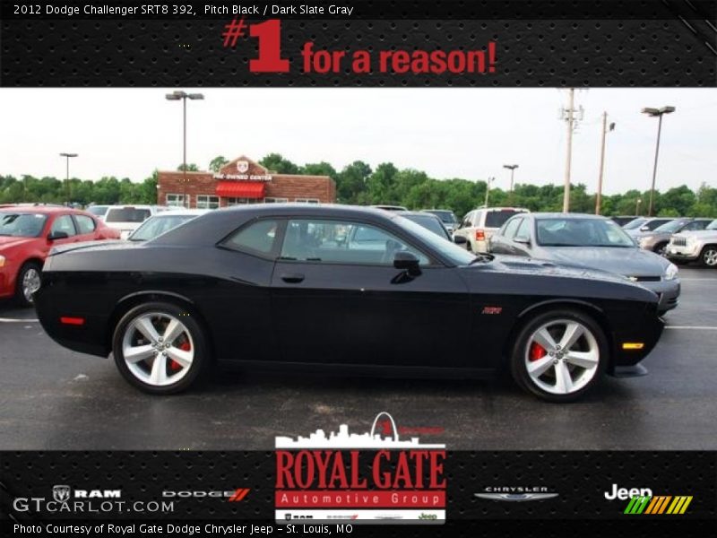 Pitch Black / Dark Slate Gray 2012 Dodge Challenger SRT8 392