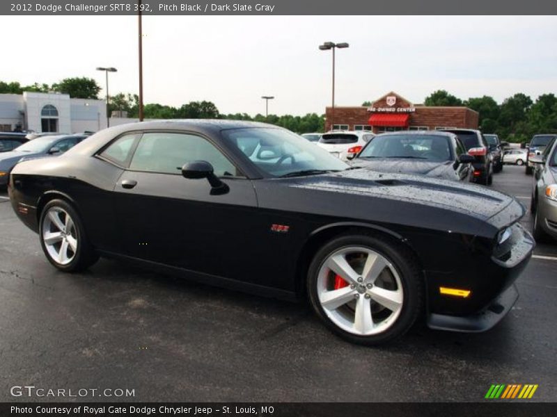 Pitch Black / Dark Slate Gray 2012 Dodge Challenger SRT8 392
