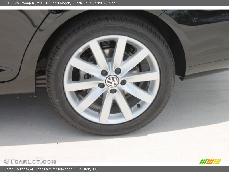 Black Uni / Cornsilk Beige 2013 Volkswagen Jetta TDI SportWagen