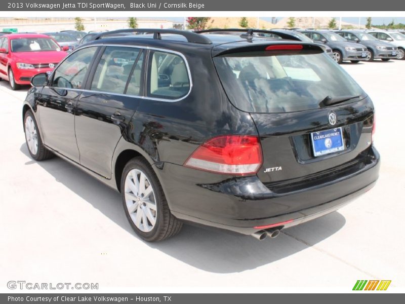 Black Uni / Cornsilk Beige 2013 Volkswagen Jetta TDI SportWagen