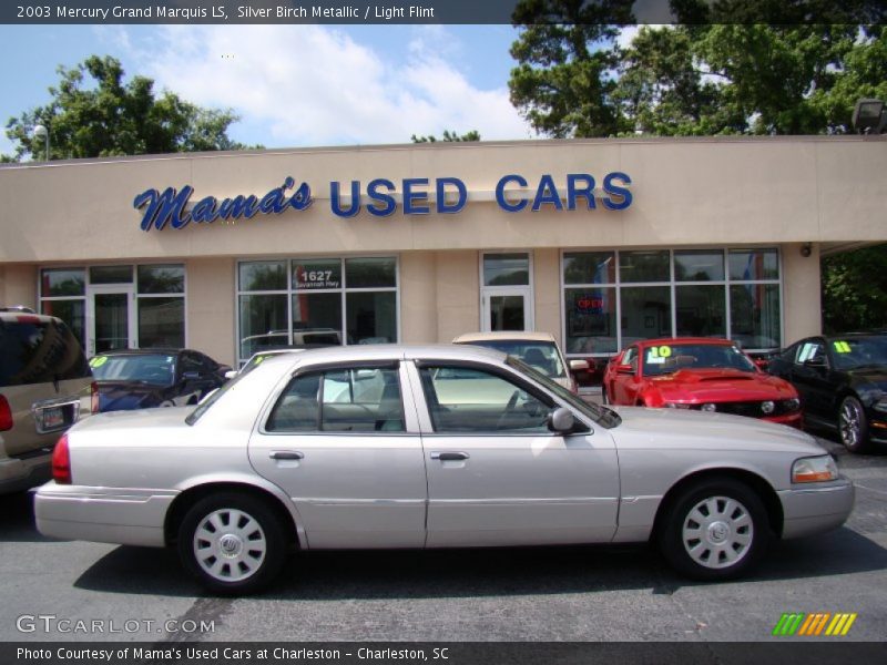 Silver Birch Metallic / Light Flint 2003 Mercury Grand Marquis LS