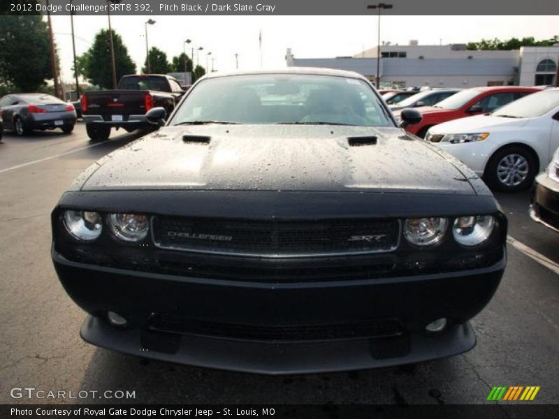 Pitch Black / Dark Slate Gray 2012 Dodge Challenger SRT8 392