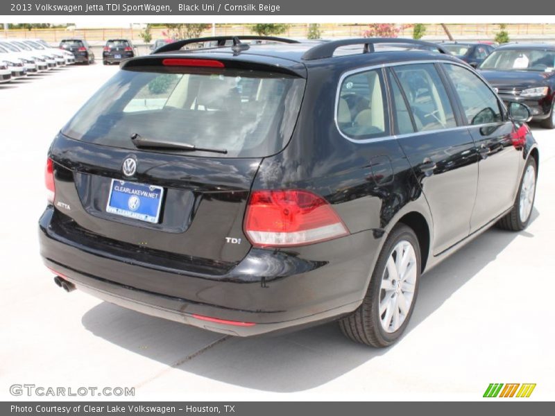 Black Uni / Cornsilk Beige 2013 Volkswagen Jetta TDI SportWagen