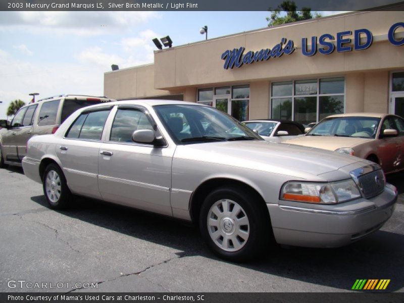 Silver Birch Metallic / Light Flint 2003 Mercury Grand Marquis LS
