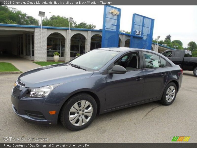 Atlantis Blue Metallic / Jet Black/Medium Titanium 2013 Chevrolet Cruze LS