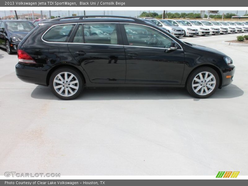 Black Uni / Cornsilk Beige 2013 Volkswagen Jetta TDI SportWagen
