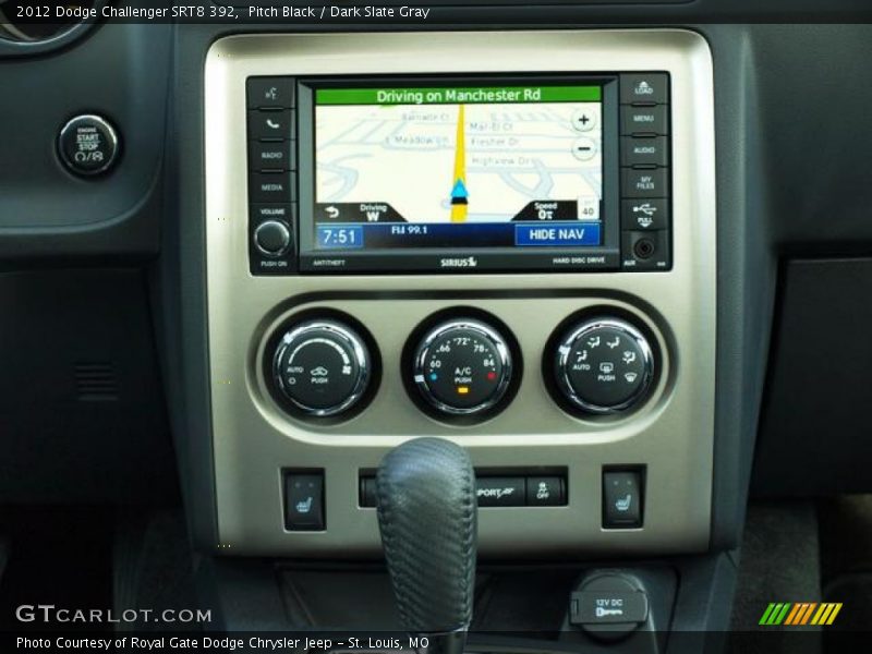 Pitch Black / Dark Slate Gray 2012 Dodge Challenger SRT8 392