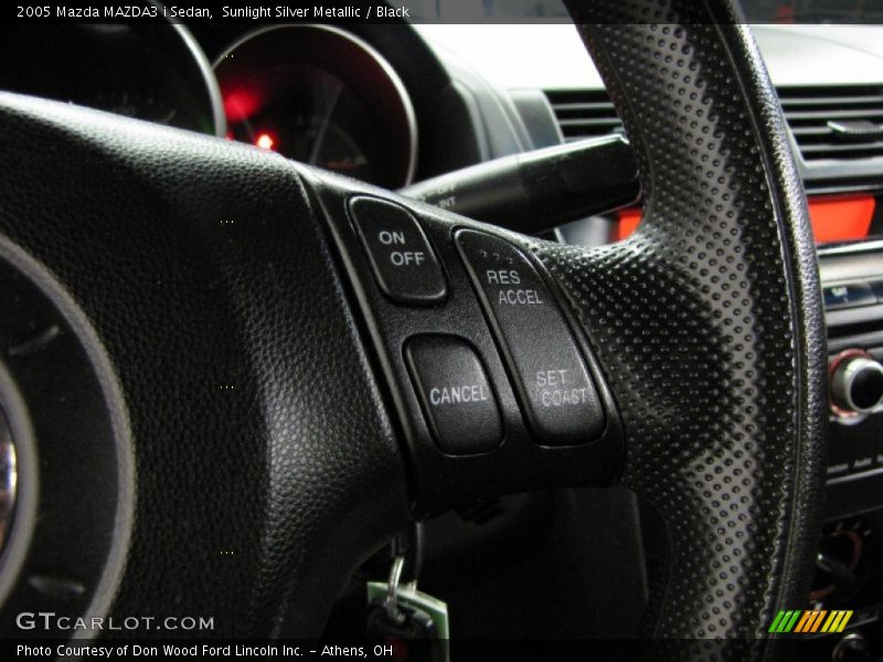 Sunlight Silver Metallic / Black 2005 Mazda MAZDA3 i Sedan
