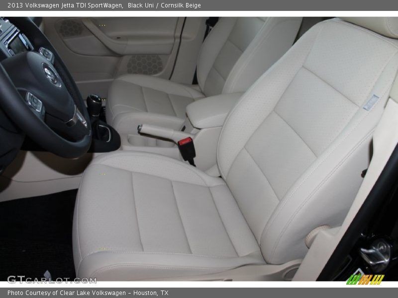 Black Uni / Cornsilk Beige 2013 Volkswagen Jetta TDI SportWagen