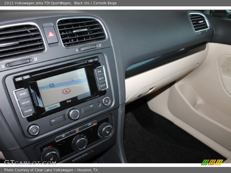Black Uni / Cornsilk Beige 2013 Volkswagen Jetta TDI SportWagen