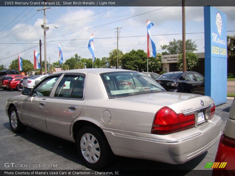Silver Birch Metallic / Light Flint 2003 Mercury Grand Marquis LS