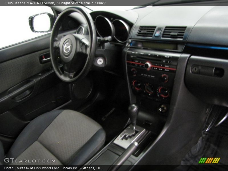 Sunlight Silver Metallic / Black 2005 Mazda MAZDA3 i Sedan