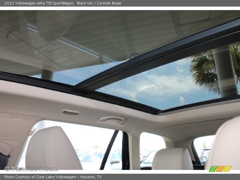 Black Uni / Cornsilk Beige 2013 Volkswagen Jetta TDI SportWagen