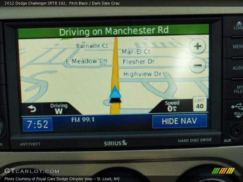 Pitch Black / Dark Slate Gray 2012 Dodge Challenger SRT8 392