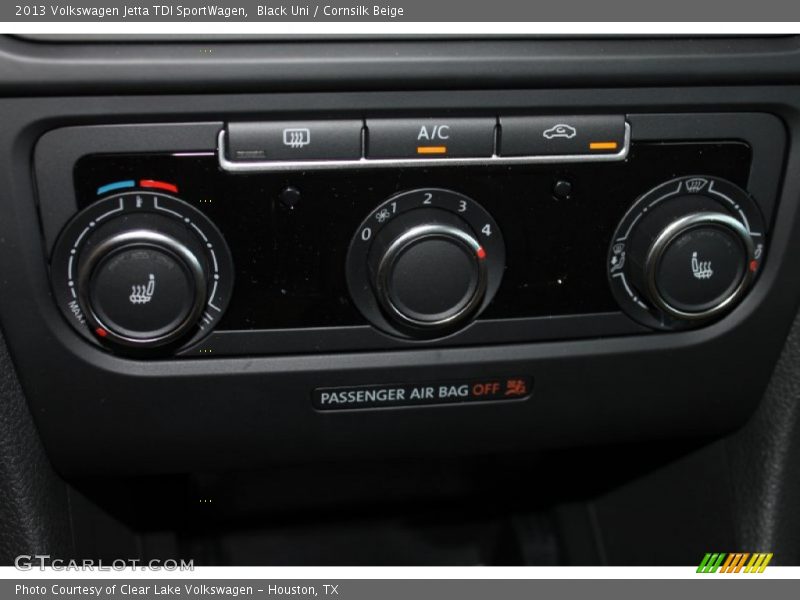 Black Uni / Cornsilk Beige 2013 Volkswagen Jetta TDI SportWagen
