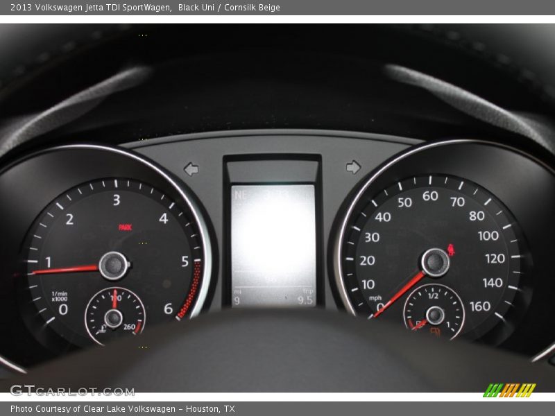 Black Uni / Cornsilk Beige 2013 Volkswagen Jetta TDI SportWagen