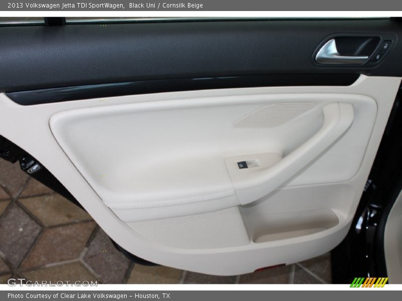 Black Uni / Cornsilk Beige 2013 Volkswagen Jetta TDI SportWagen
