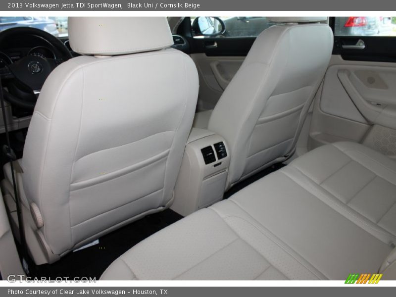 Black Uni / Cornsilk Beige 2013 Volkswagen Jetta TDI SportWagen