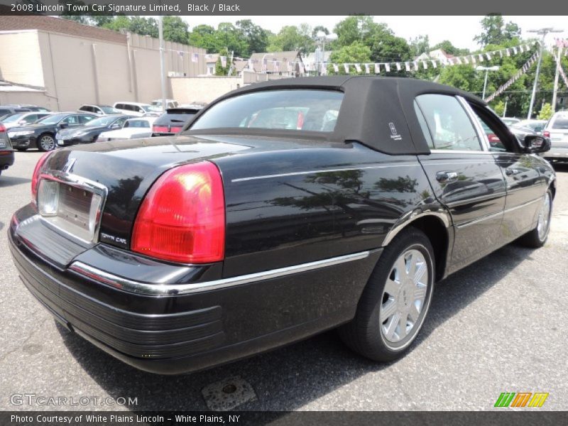 Black / Black 2008 Lincoln Town Car Signature Limited