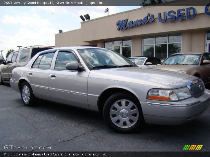 Silver Birch Metallic / Light Flint 2003 Mercury Grand Marquis LS