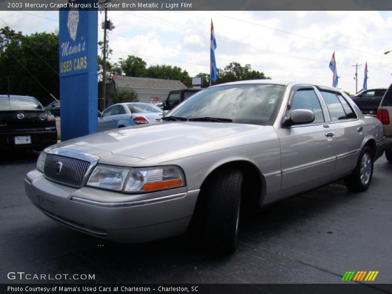 Silver Birch Metallic / Light Flint 2003 Mercury Grand Marquis LS