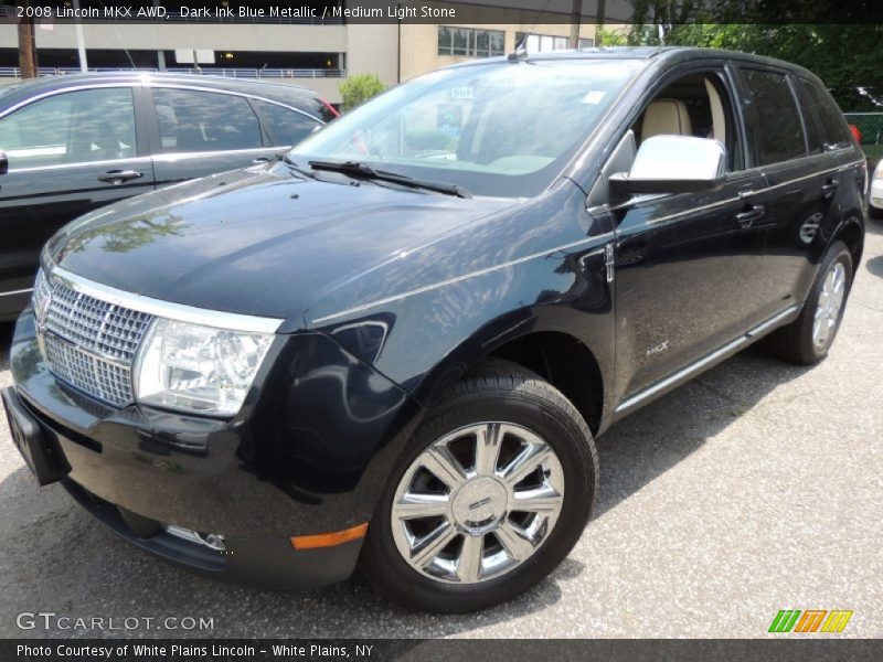 Dark Ink Blue Metallic / Medium Light Stone 2008 Lincoln MKX AWD