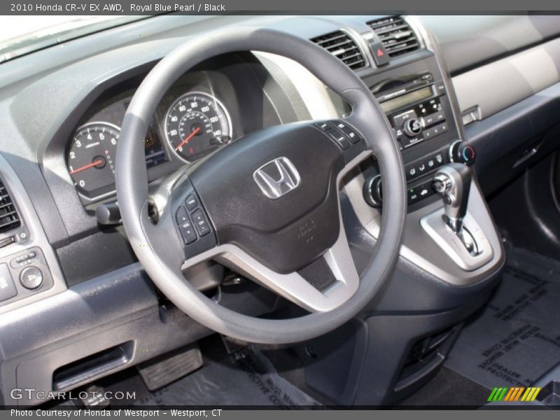 Royal Blue Pearl / Black 2010 Honda CR-V EX AWD