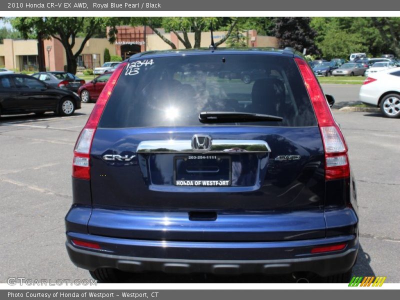 Royal Blue Pearl / Black 2010 Honda CR-V EX AWD