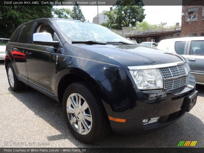 Dark Ink Blue Metallic / Medium Light Stone 2008 Lincoln MKX AWD