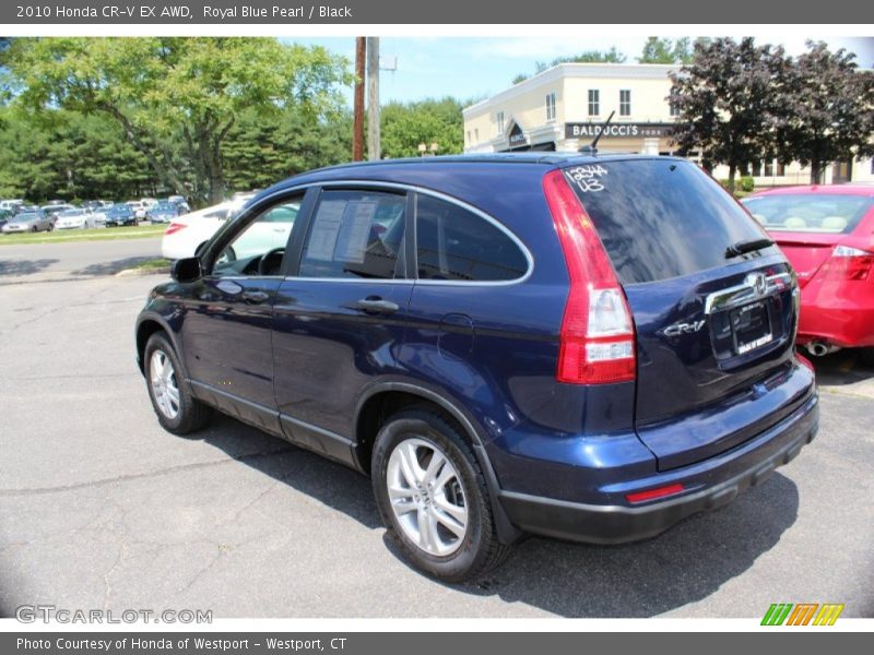 Royal Blue Pearl / Black 2010 Honda CR-V EX AWD