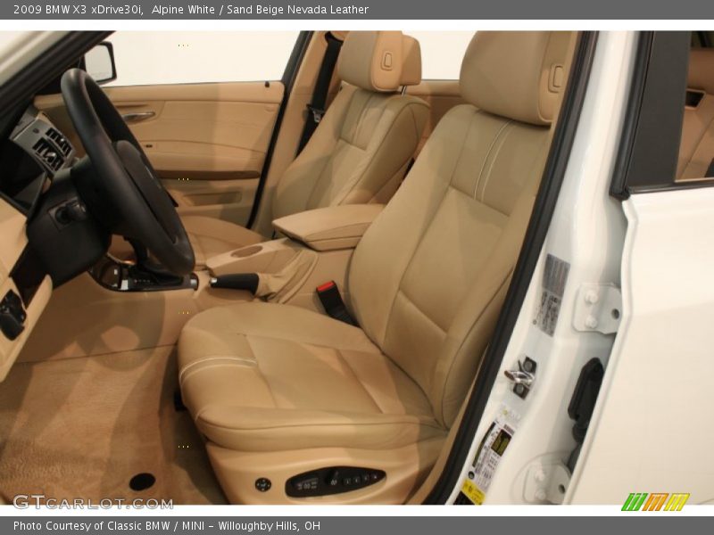 Front Seat of 2009 X3 xDrive30i