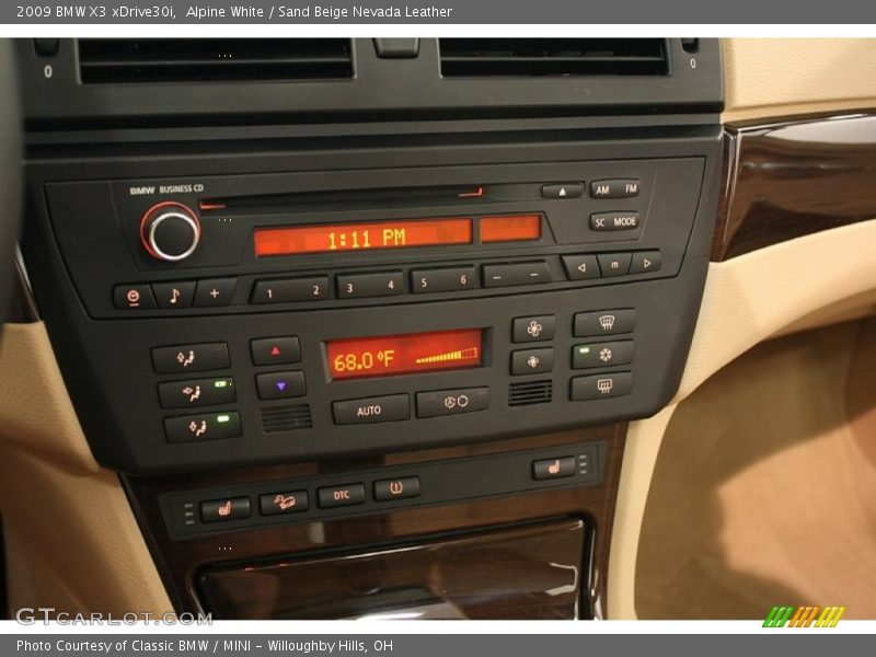 Alpine White / Sand Beige Nevada Leather 2009 BMW X3 xDrive30i