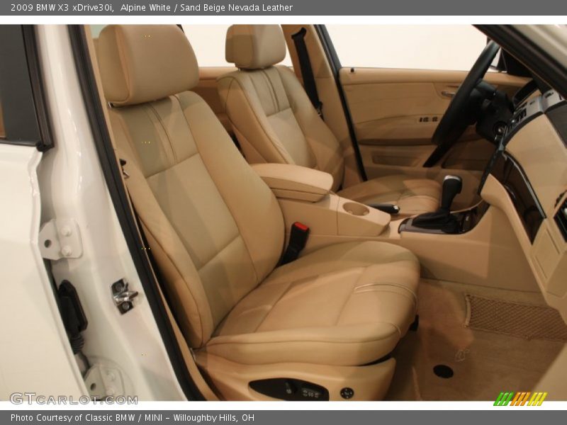 Front Seat of 2009 X3 xDrive30i