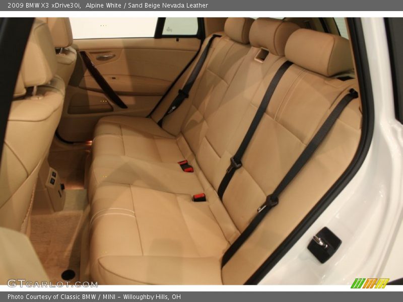 Rear Seat of 2009 X3 xDrive30i