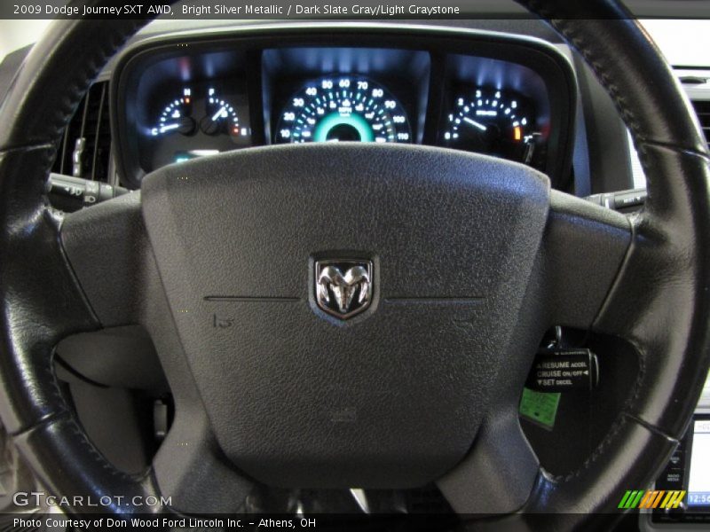 Bright Silver Metallic / Dark Slate Gray/Light Graystone 2009 Dodge Journey SXT AWD