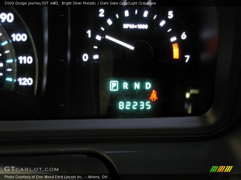 Bright Silver Metallic / Dark Slate Gray/Light Graystone 2009 Dodge Journey SXT AWD