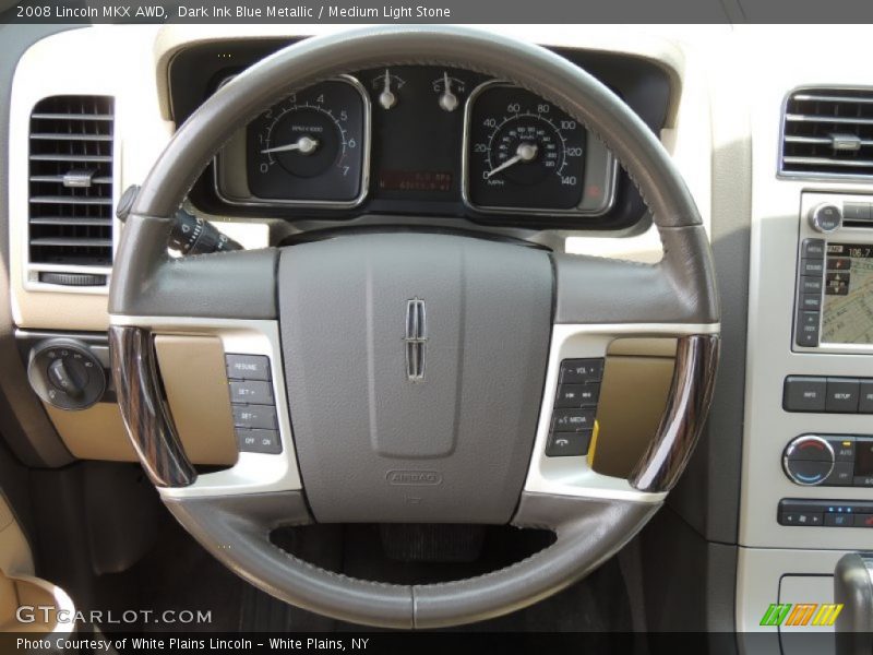 Dark Ink Blue Metallic / Medium Light Stone 2008 Lincoln MKX AWD