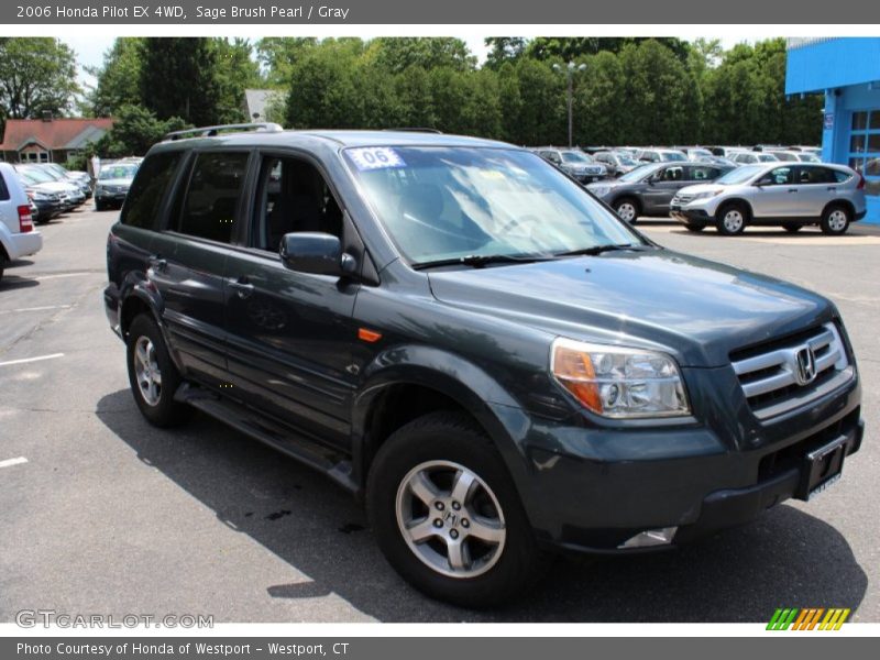 Sage Brush Pearl / Gray 2006 Honda Pilot EX 4WD