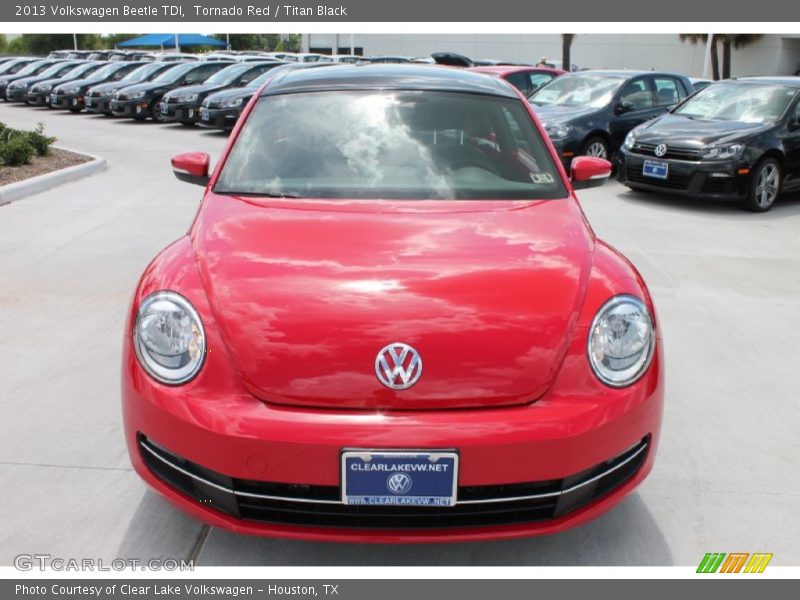 Tornado Red / Titan Black 2013 Volkswagen Beetle TDI