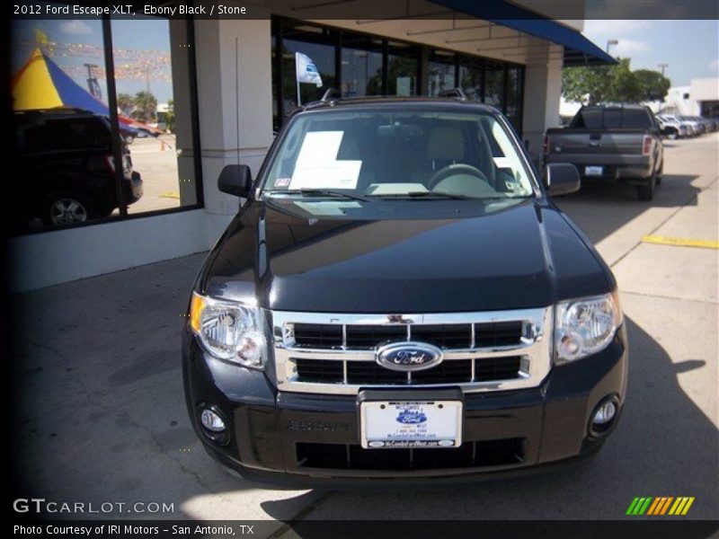Ebony Black / Stone 2012 Ford Escape XLT
