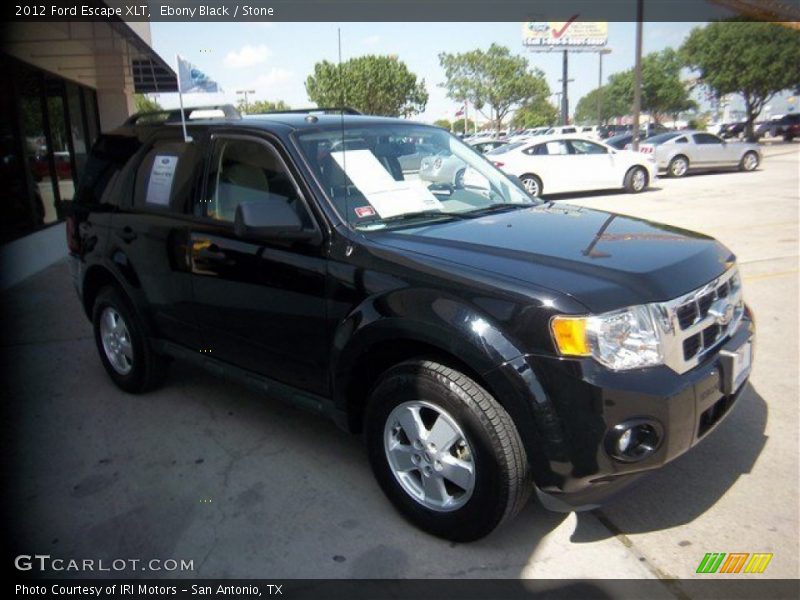 Ebony Black / Stone 2012 Ford Escape XLT